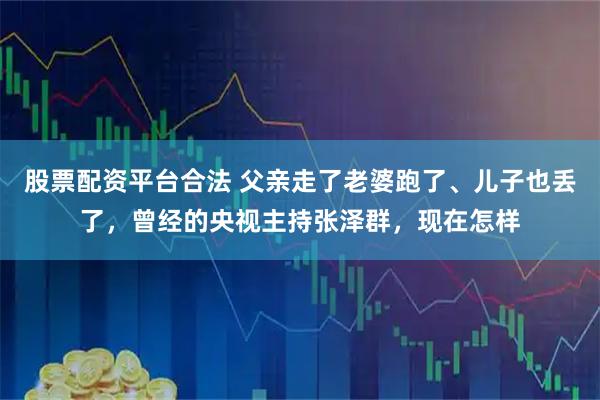 股票配资平台合法 父亲走了老婆跑了、儿子也丢了，曾经的央视主持张泽群，现在怎样